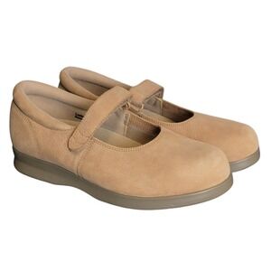 DREW Bloom 2 Nubuck Tan Mary‎ Jane Shoe Size 9M Leather Comfort